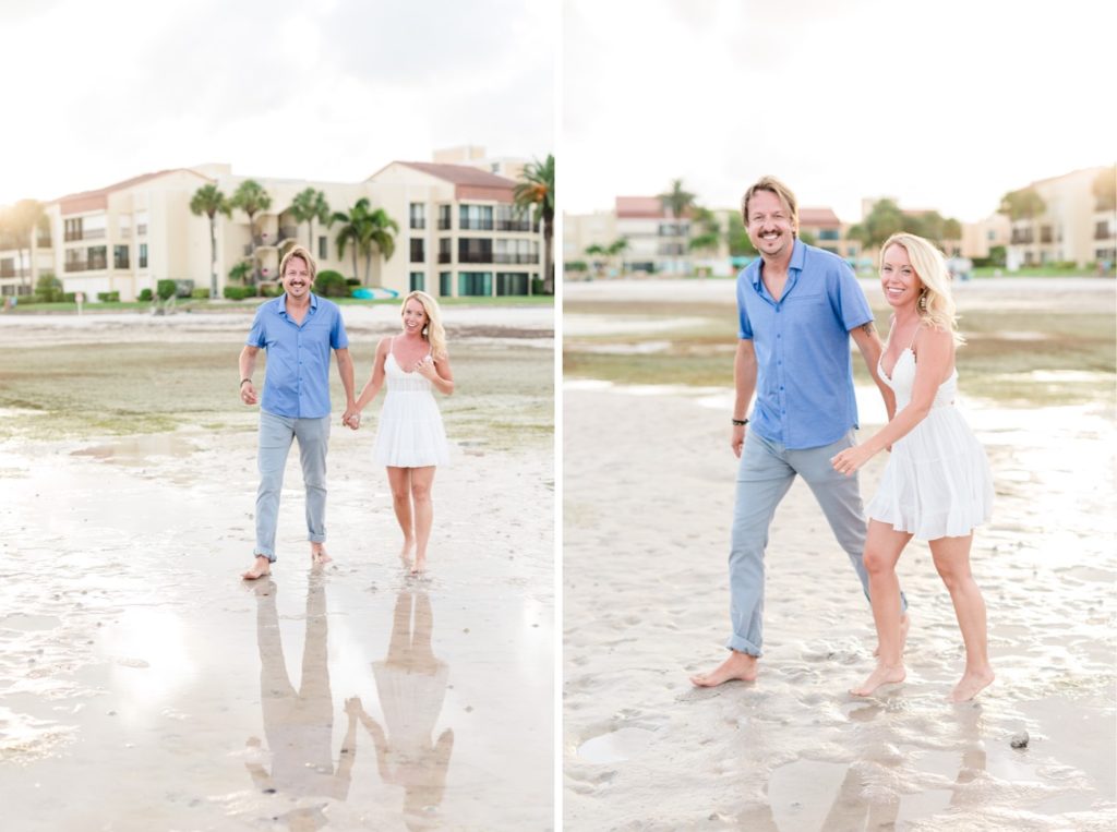 They are getting married! The 4th of July surprise proposal was a success on the Clearwater beach in Florida. #surpriseproposal #4thofjuly #independencedayengagement #familyandfriends #floridabeach #beachproposal #proposaldetails #proposal #marryme #shesaidyes #redwhiteandblueproposal