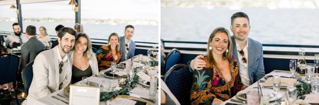 Guests at reception room on A Yacht StarShip IV Sunset Cruise
